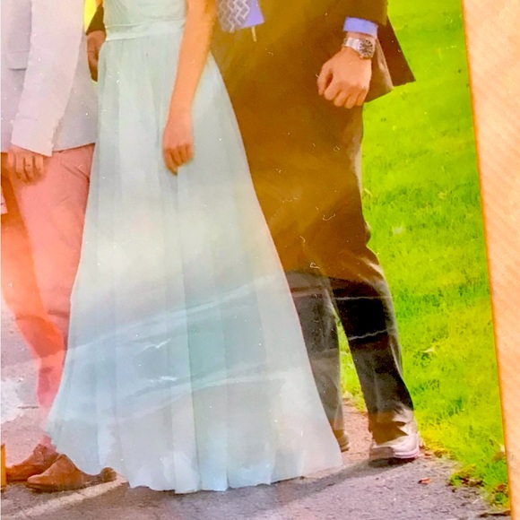 special occasion long sage green dress - Picture 3 of 6